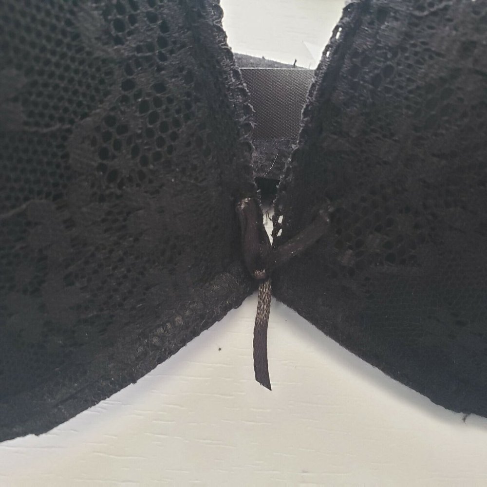 So Sexy NWOT Black Lace Push Up Bra 34C - Picture 5 of 8